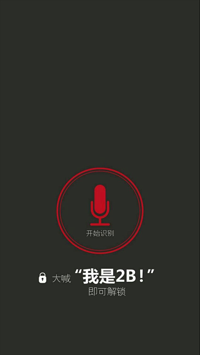 手机锁屏解锁壁纸霸气壁纸_大喊我是2b即可解锁