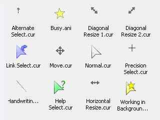 玻璃质感鼠标指针-Glass Star Cursors