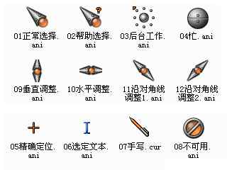 帅气金属发光鼠标指针-CopperDeckII