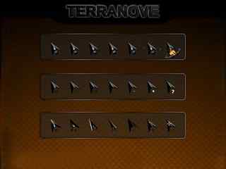 黑色离子动画鼠标指针-Terranove