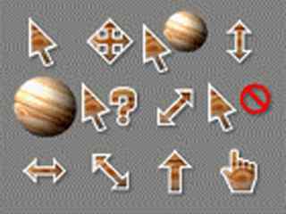 木质纹理鼠标指针 Jupiter Cursors