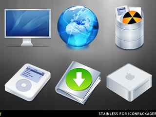 白色诱惑IP包-Stainless For IconPackager