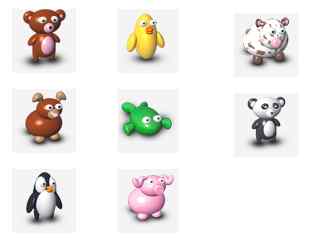 陶瓷小熊图标- Archigraphs Animal icons