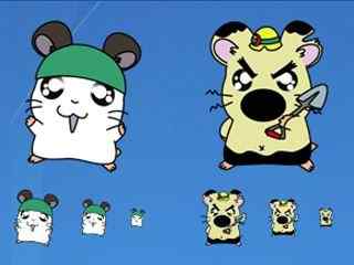 可爱的狸猫2图标-Hamtaro2 Icons