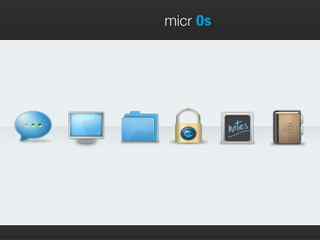 蓝色经典桌面图标-micr Os icon