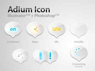 对话框创意图标 -Adium
