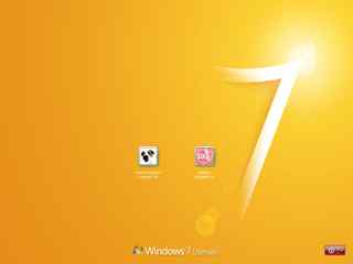 炫光登陆界面-黄色系列-Win 7 Login for XP Yellow