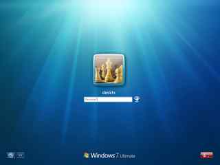 蓝色炫光登陆界面-Windows 7 PDC 2008 logonscreen