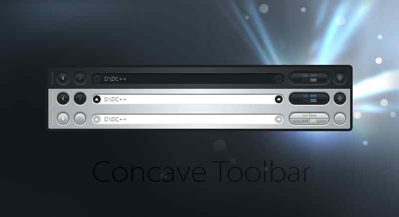 细腻精美stylertool-Concave Toolbar