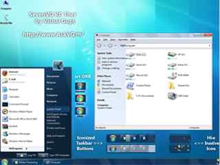淡蓝色vs桌面主题-SevenVG RC Theme for Win XP