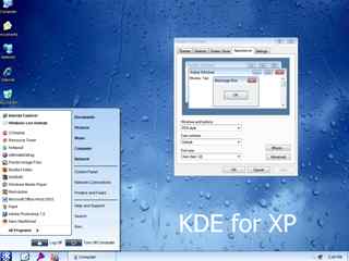 蓝色清爽电脑主题 -KDE