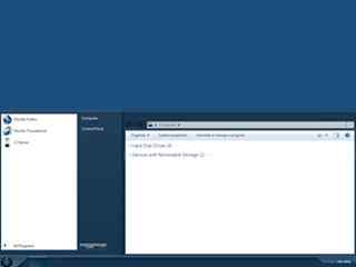 简约蓝色win7主题