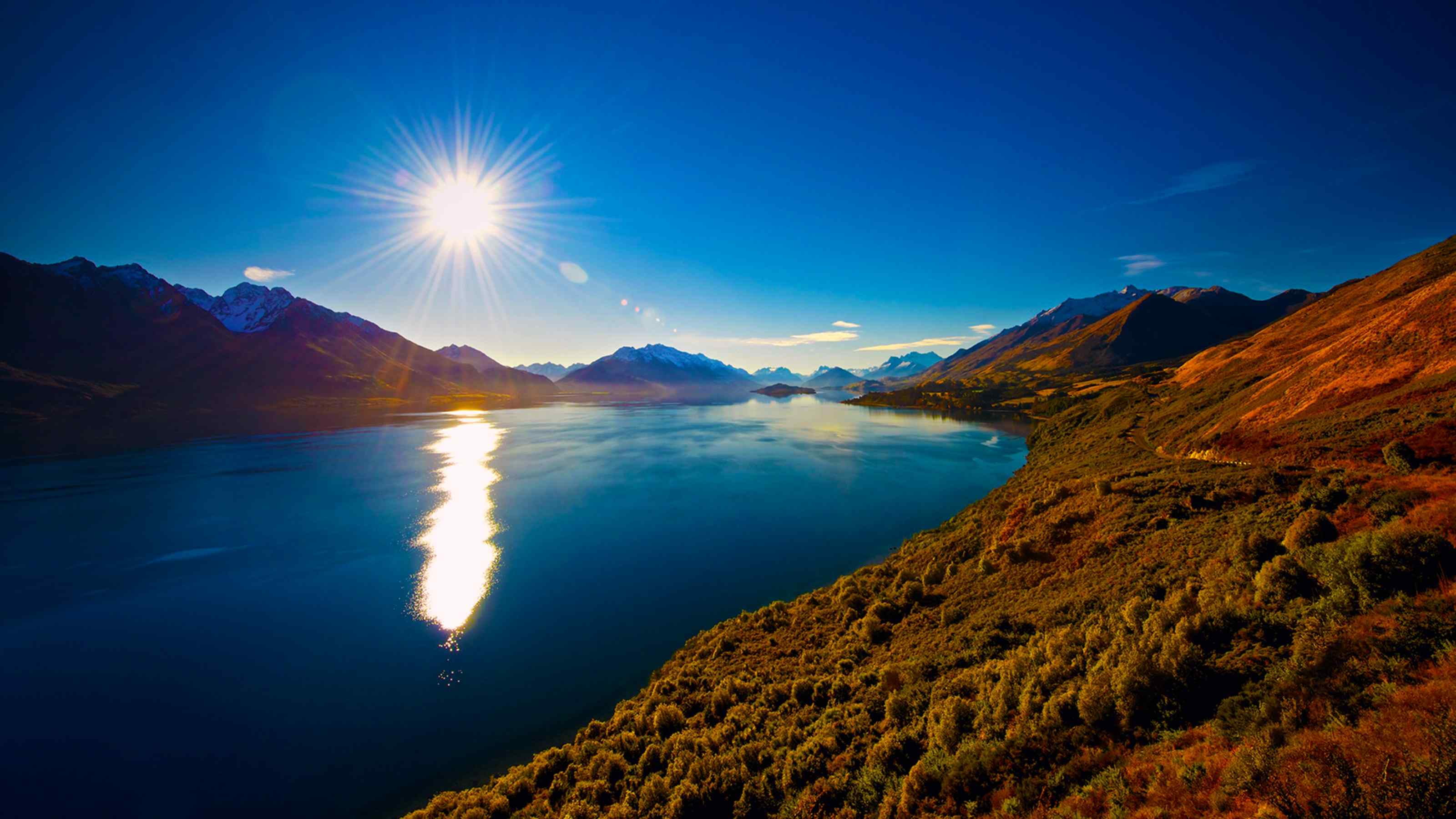 风景如画的瓦卡蒂普湖 Lake Wakatipu 壁纸 （by BlackDiamondOne）