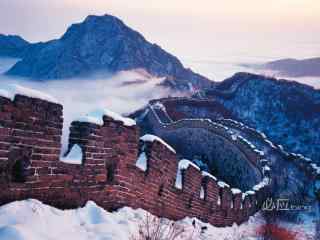 雪后景色云雾飘渺