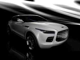 概念汽车头部壁纸-white suv concept car lagonda front