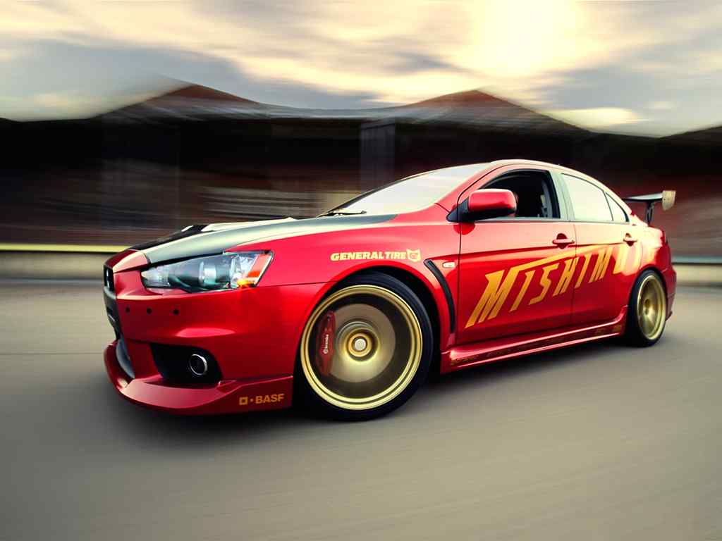 三菱Lancer桌面壁纸-Mitsubishi Lancer Evo X Tuning