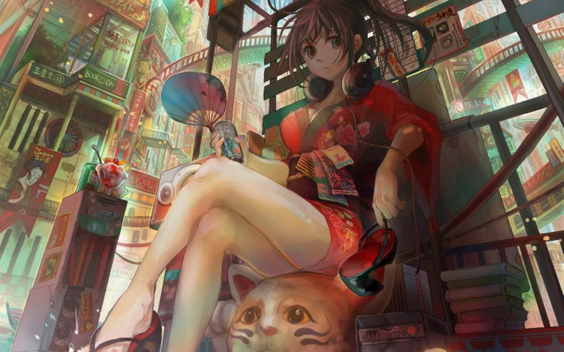 卡通美少女壁纸