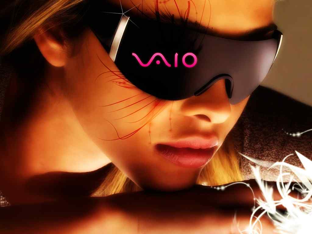 索尼眼睛壁纸-Vaio Girl Wallpaper