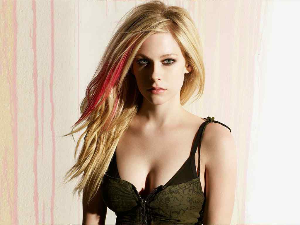 高清美女壁纸-Avril Lavigne Widescreen Wallpaper