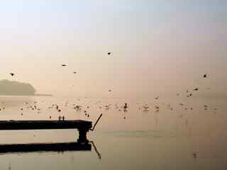 湖畔风景壁纸