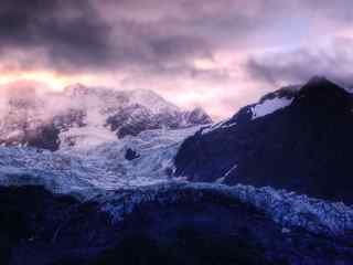 迷人雪山风景壁纸