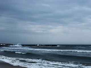 白色海浪风景壁纸