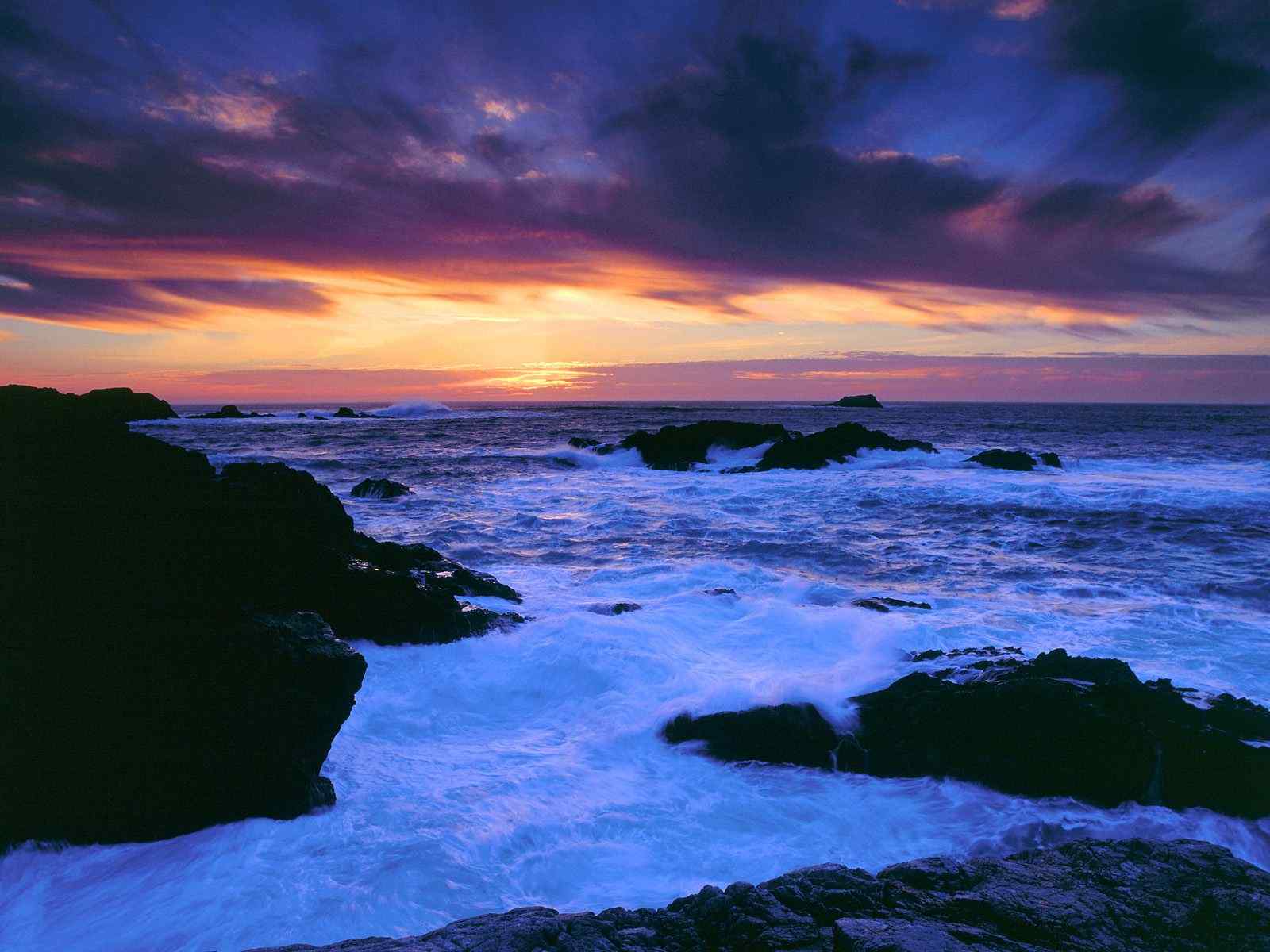 海上日落风景壁纸