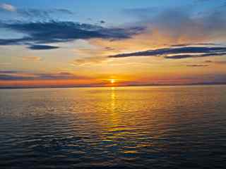 海上日落风景壁纸