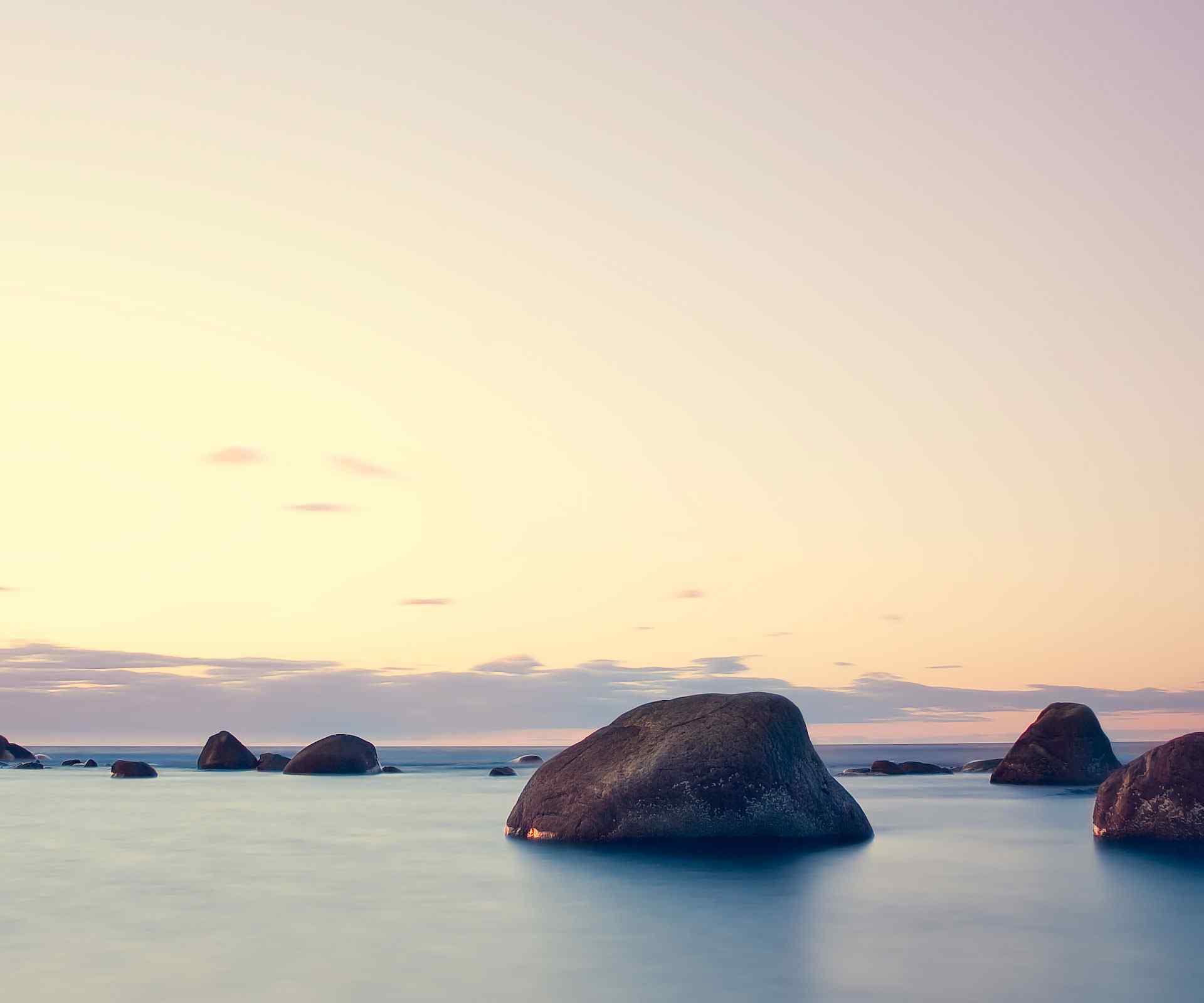 海面朝霞摄影壁纸