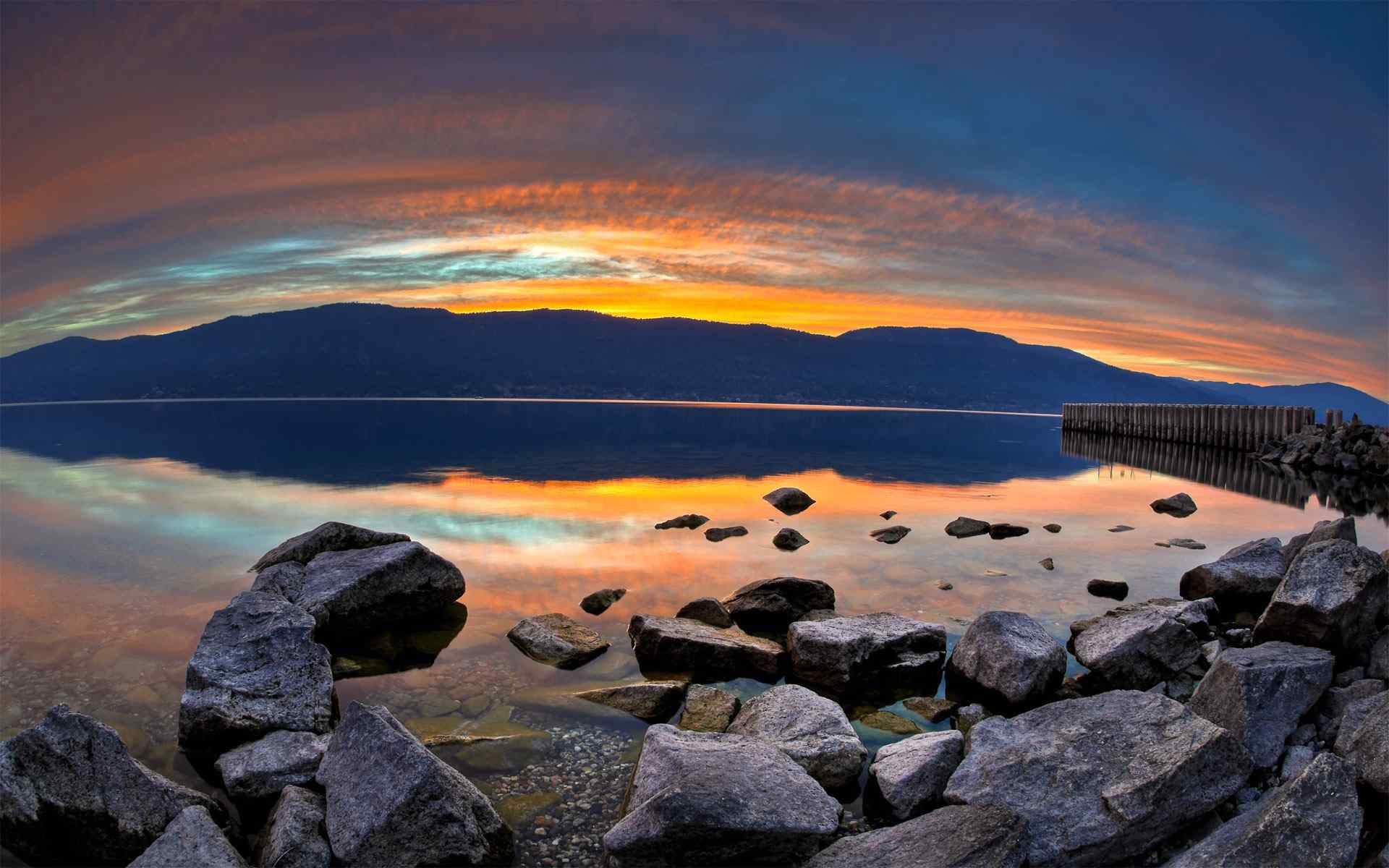 海上暮色风景壁纸