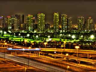 繁华城市夜景壁纸