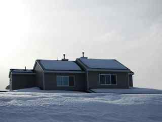 雪景小屋摄影壁纸