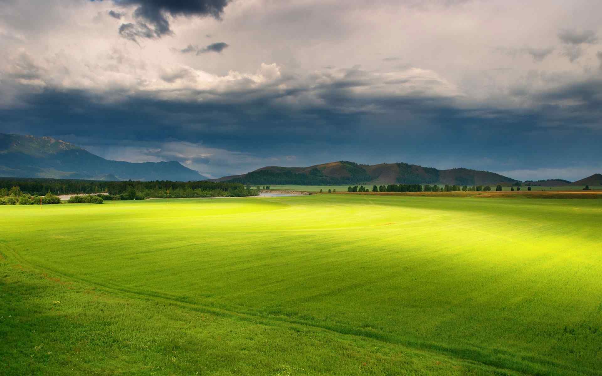 夏日草原风景壁纸