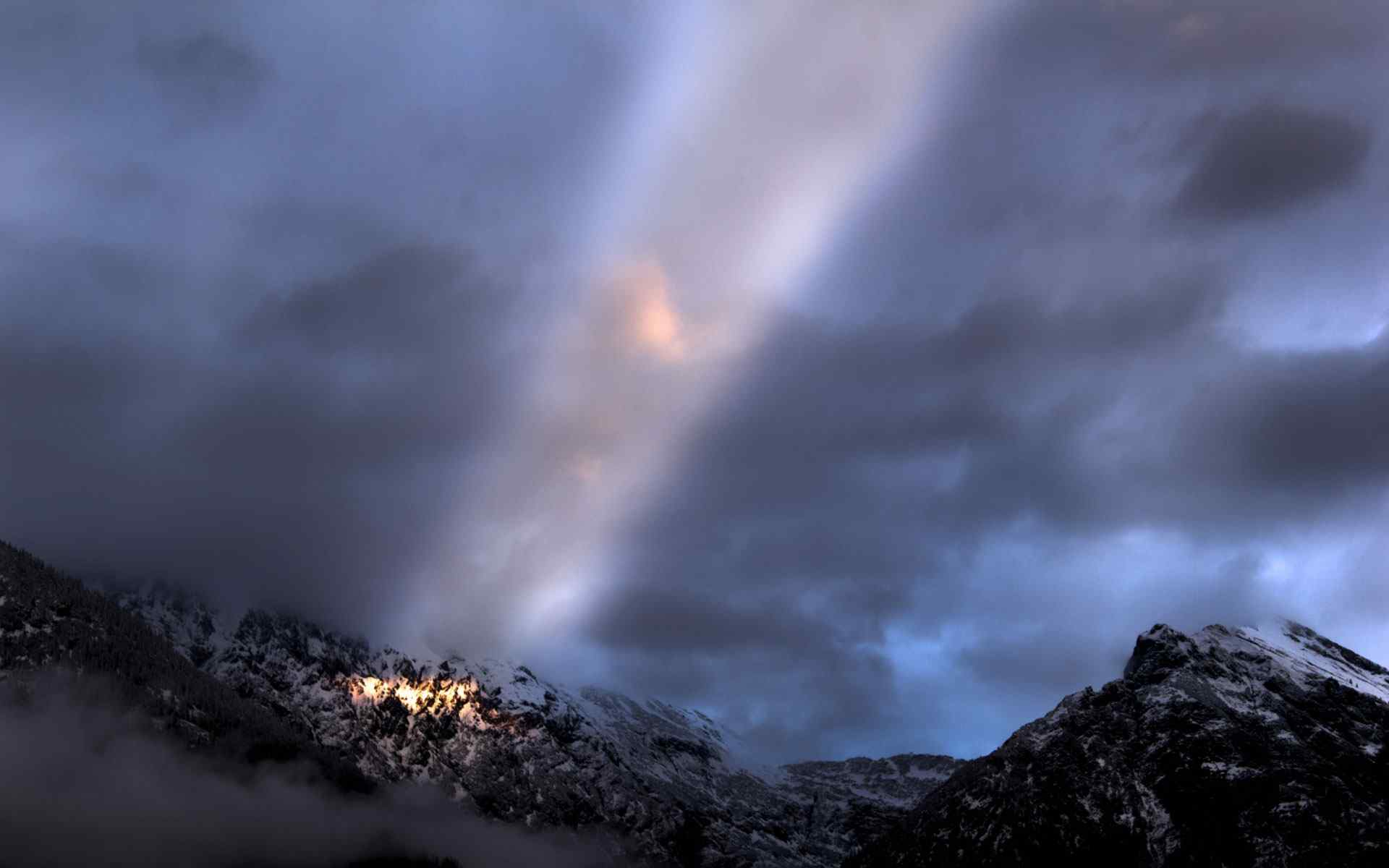 光亮山野风景壁纸