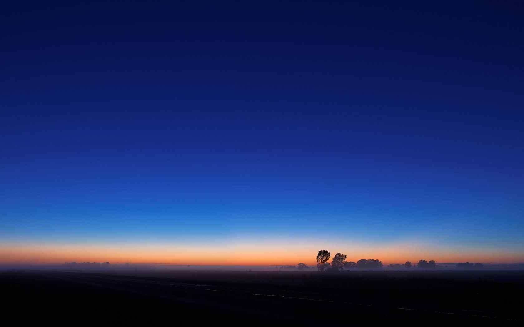 夕阳山野风景壁纸