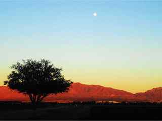 山野夕阳风景壁纸