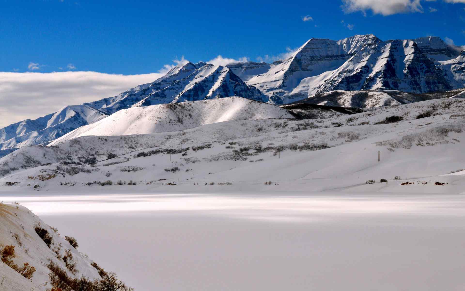 山野雪景摄影壁纸