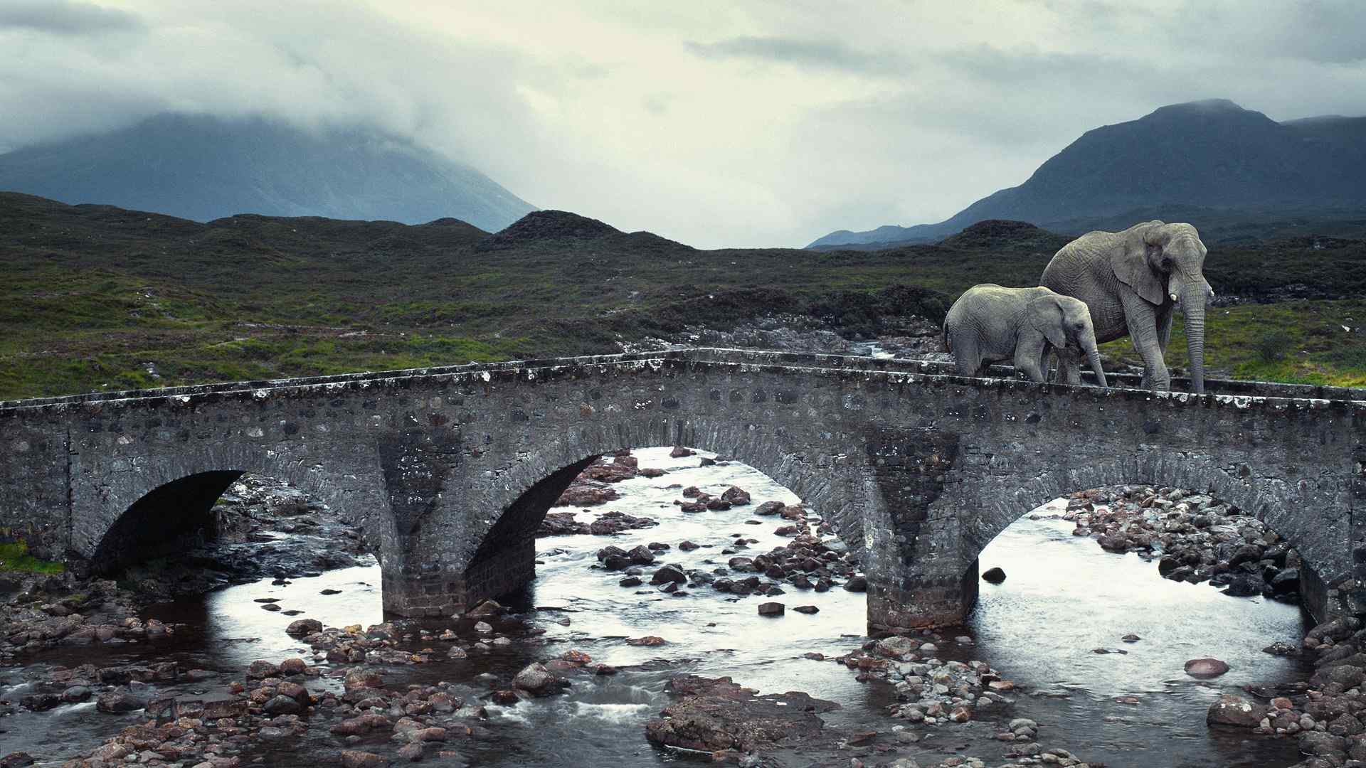 小桥流水风景壁纸