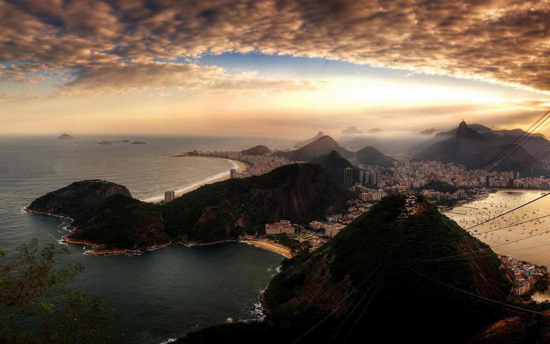 海滨城市风景壁纸