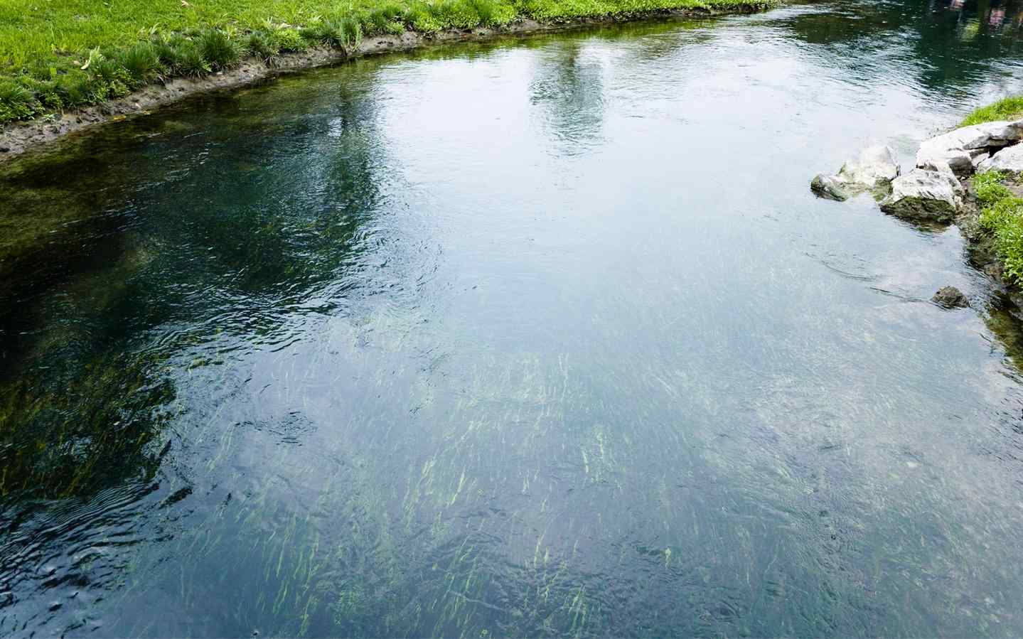 清澈湖水风景壁纸