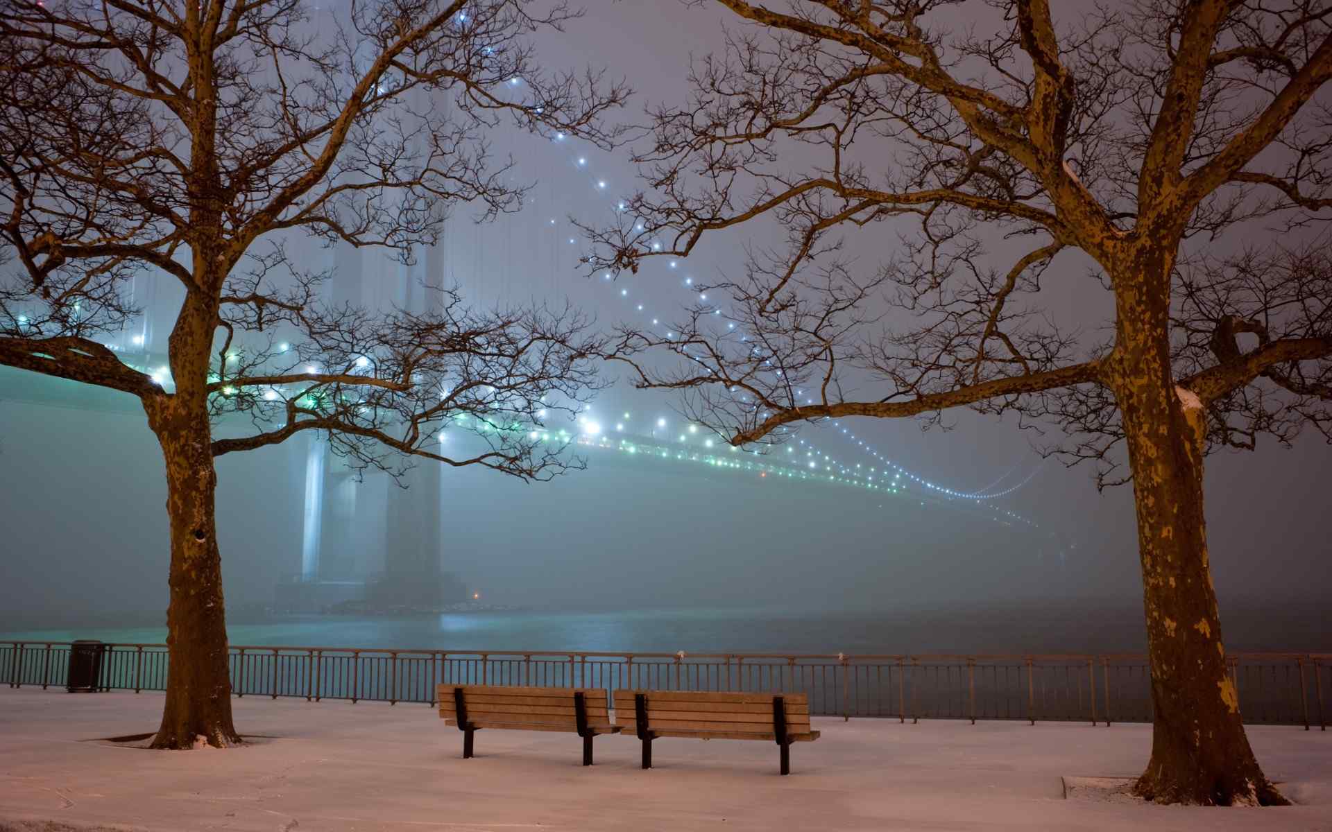 长江大桥夜景壁纸