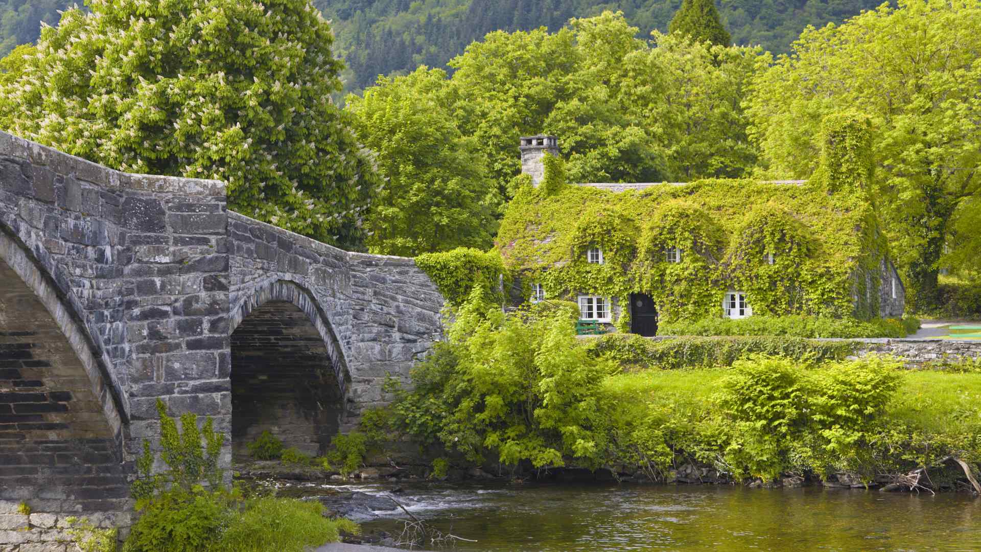 英国别野风景壁纸