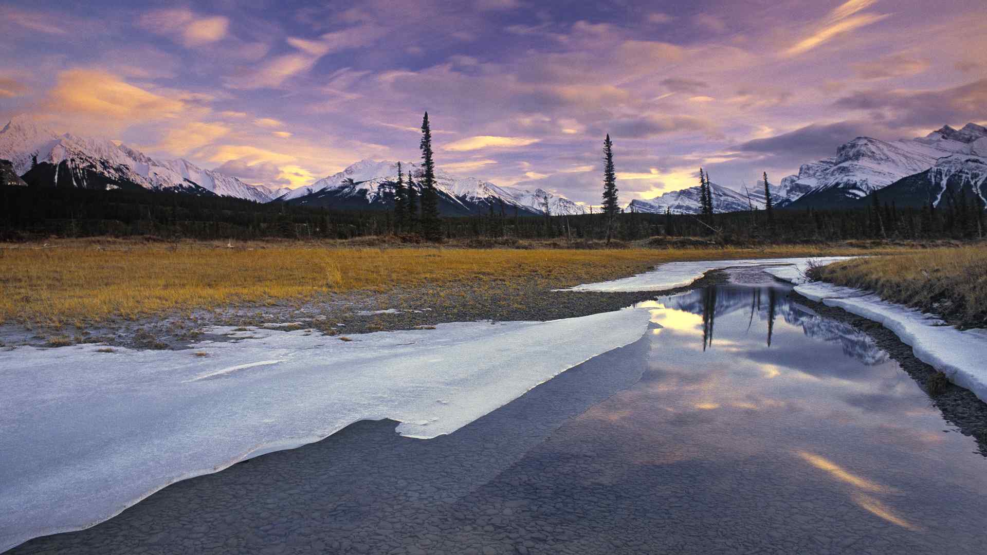 雪山冰河风景壁纸