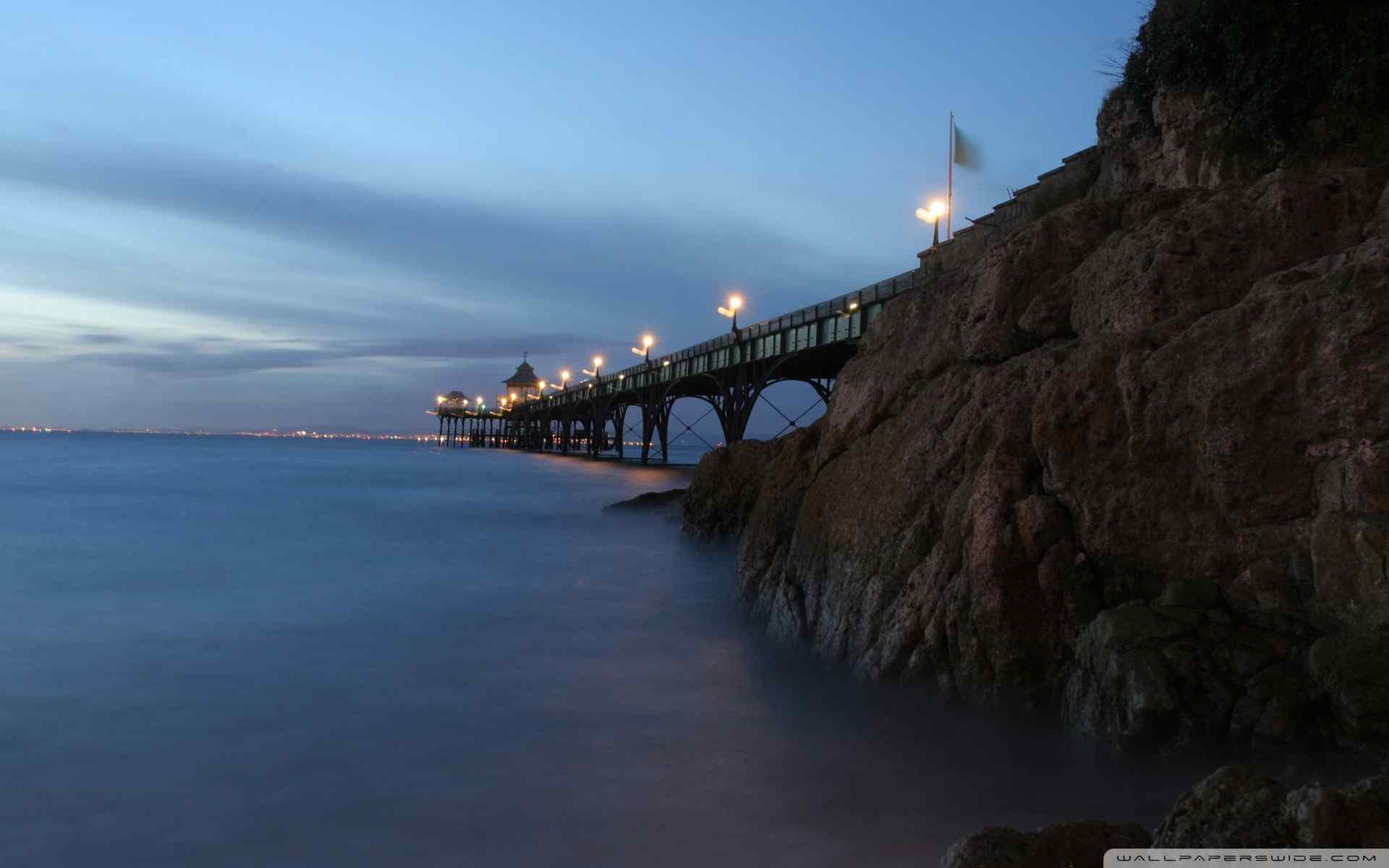 海上栈桥风景壁纸