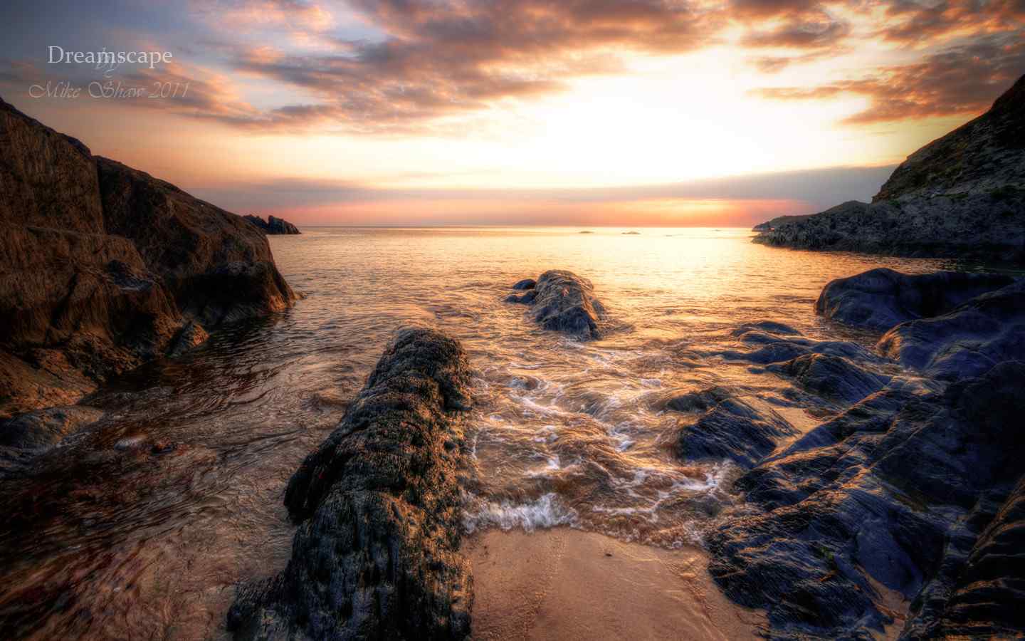 海上日落风景壁纸